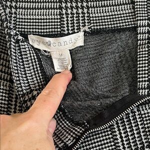 Eye Candy Black and White Houndstooth Pants